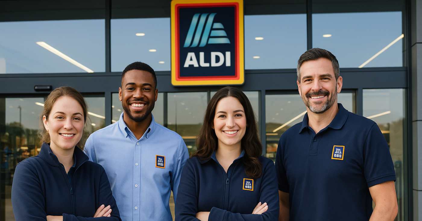 Un gruppo di dipendenti Aldi Italia (repertorio)