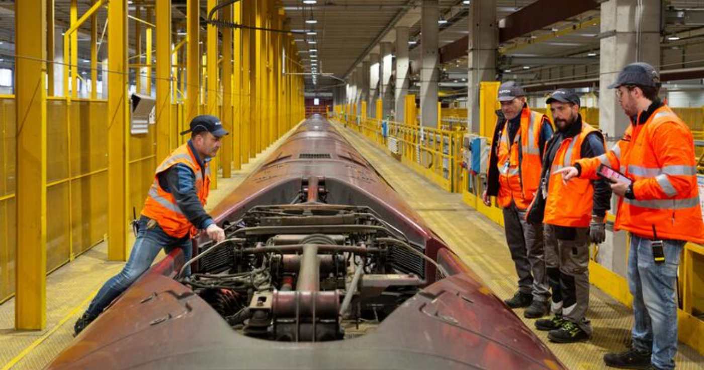 Un gruppo di tecnici Alstom (repertorio)