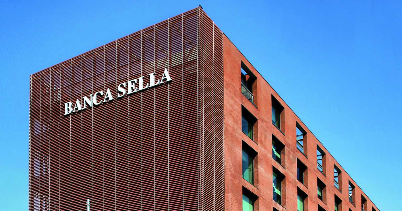 La sede centrale di Banca Sella a Biella