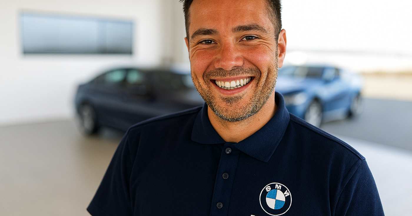 Un venditore di un concessionario BMW Italia (repertorio)