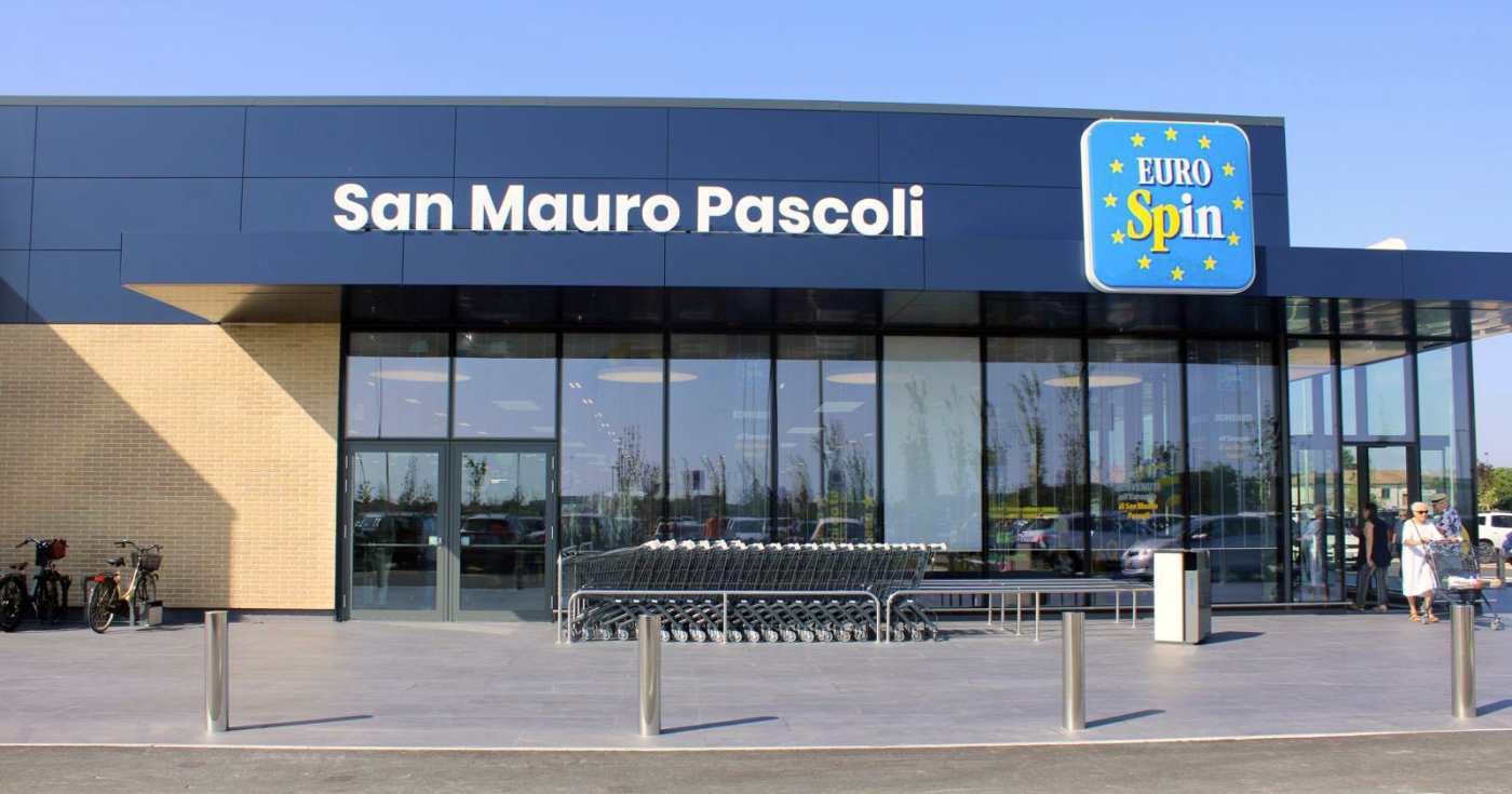 Il nuovo punto vendita Eurospin di San Mauro Pascoli (Forlì-Cesena) (repertorio)