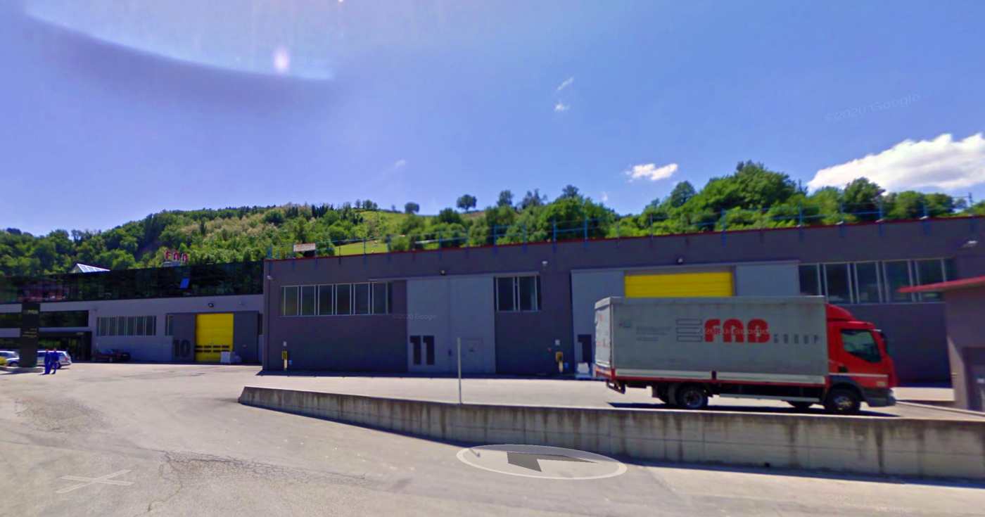 Lo stabilimento FAB a Gallo di Petriano (PU)