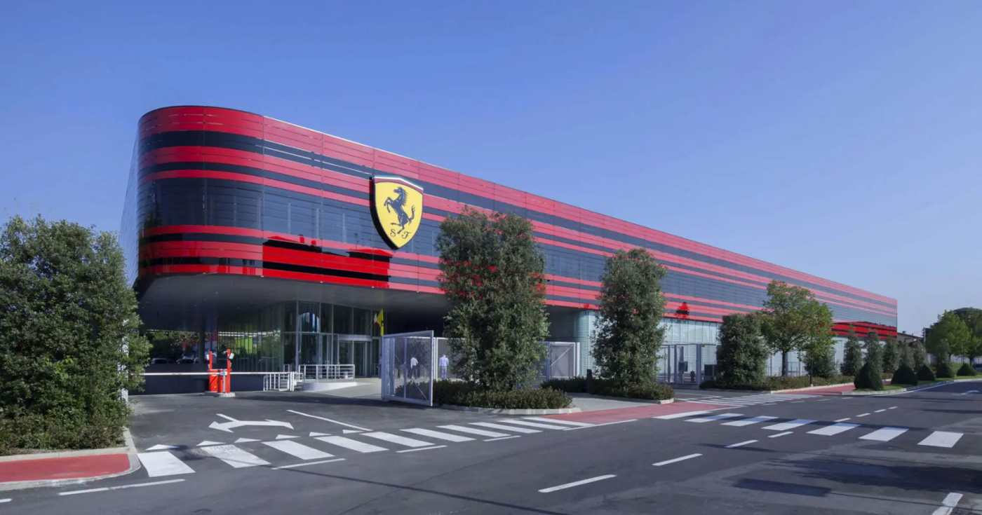 La sede Ferrari a Maranello (Modena)