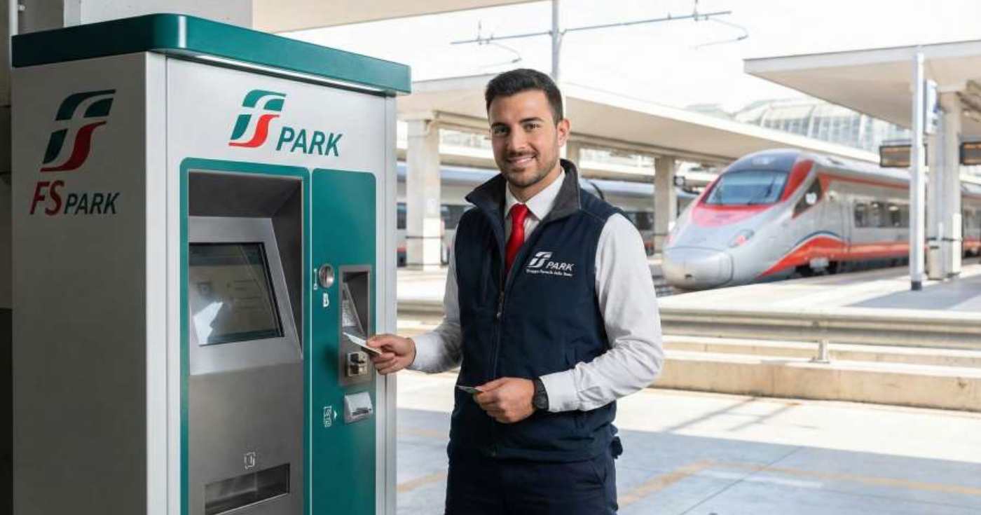 Un addetto ai parcheggi di FS Park (repertorio)