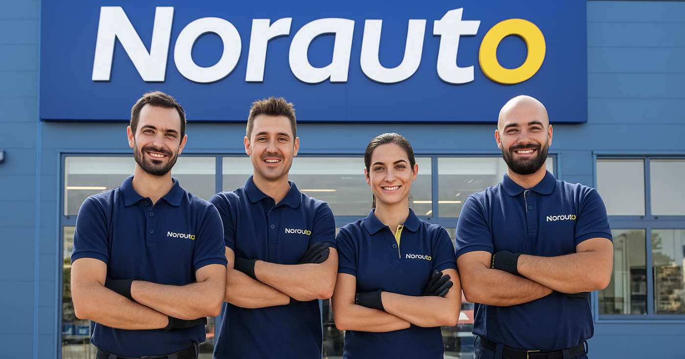 Un gruppo di tecnici Norauto (repertorio)