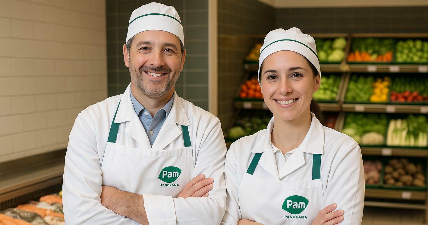 Specialisti freschi di un supermercato PAM (repertorio)