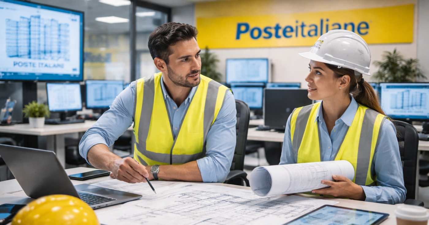 Due ingegneri progettisti al lavoro (Repertorio)