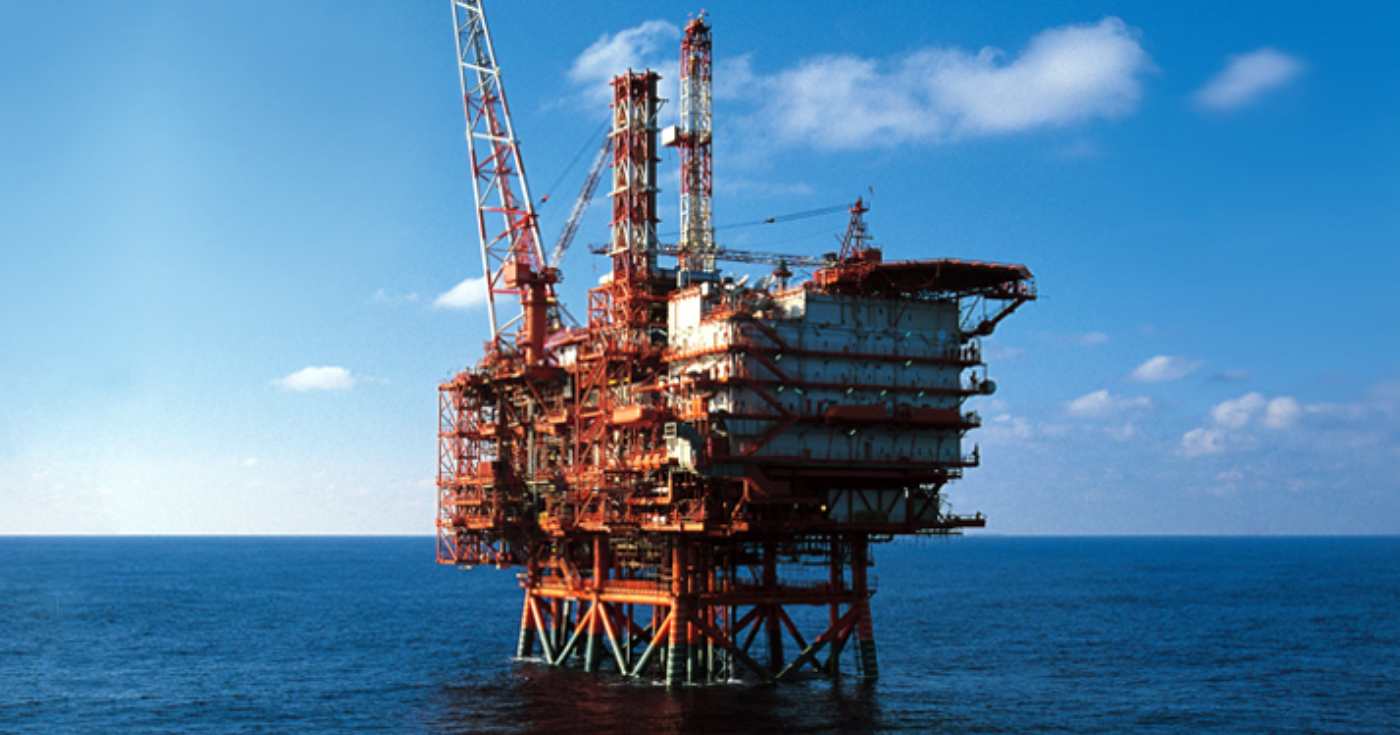 Una piattaforma offshore Saipem (repertorio)