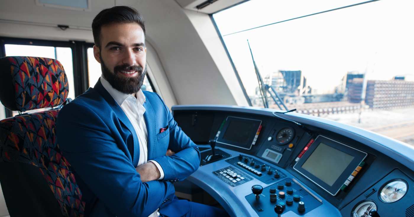 Un macchinista di treno (repertorio)